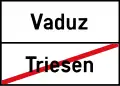 4.30Ortsende auf Nebenstrassen (Liechtenstein)