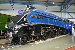 60007 (4498) „Sir Nigel Gresley“ im National Railway Museum York (Oktober 2013)