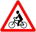 Zeichen 129:Radfahrer kreuzen