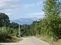 Blick von der Villa Mucchiarelli auf die Majella