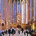 Oberkirche der Sainte-Chapelle der Conciergerie in Paris