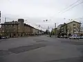 Zentrum des Stadtteils (La Sallaz, von Norden aus gesehen im Jahr 2009)