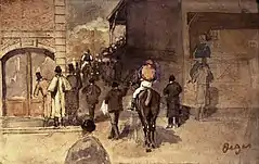 Edgar Degas: Verlassen des Paddock