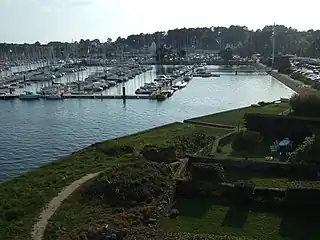 Blick auf den Hafen