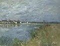 Alfred Sisley: La berge à Saint-Mammès