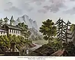 Akt II, Szene 2 in der Oper  La sonnambula von Vincenzo Bellini, 1831