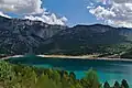 Mündung der Verdon in den Lac de Saint-Croix