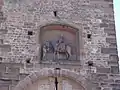 Martinstor Landseite: Mantelteilung des Heiligen Martin