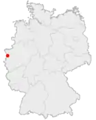 Lage des Fliegerhorstes in Deutschland