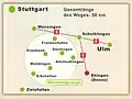 Lage des Weges