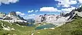 Die beiden oberen Becken der Bödenseen (ital. Laghi dei piani) unterhalb der Drei­zinnen­hütte
