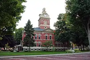 LaGrange County Courthouse in Lagrange, gelistet im NRHP Nr. 80000042