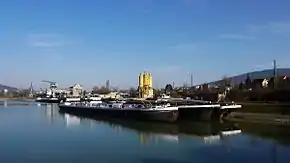 Hafenbecken Lahnstein von Süden gesehen