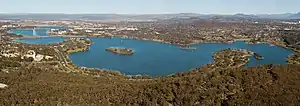Der See vom Black Mountain Tower aus gesehen