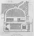 Grundriss des Gartens der Villa Ostertag-Siegle, Zeichnung vor 1911