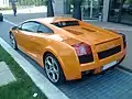 Heckansicht eines Gallardo Coupés