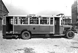 Lancia-Omicron mit Holzvergaseranlage