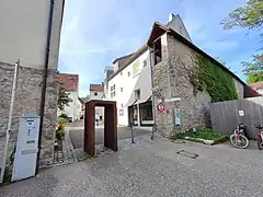 Position und Größe des früheren Tränktörle