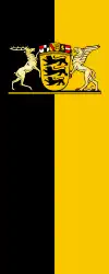 Hängeflagge mit großem Wappen