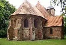 Dorfkirche Landow, Ostseite