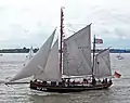 Unter vollen Segeln