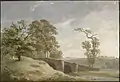 Caspar David Friedrich: Landschaft mit Brücke, um 1800
