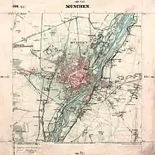 Urpositionsblatt 1:25.000, München (1853)