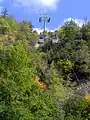 Gondeln auf halber Strecke
