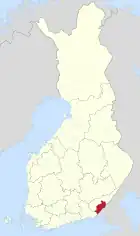 Lage von Lappeenranta in Finnland