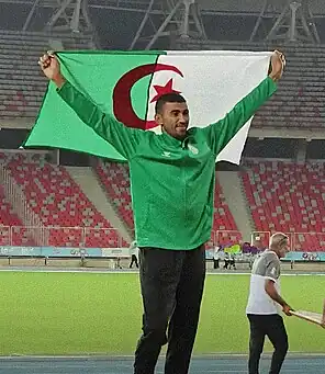 Larbi Bourrada bei den Panarabischen Spielen 2023 in Oran