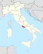 Lage innerhalb Italiens