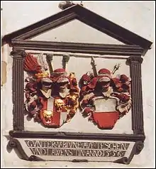 Allianzwappen am Schloss Lauenstein