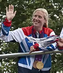 Laura Tomlinson, zweifache Medaillengewinnerin bei den Olympischen Spielen 2012