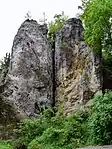 Langensteiner Mauer beim Camp Sibley