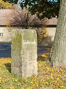 denkmalgeschützter Wegestein