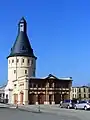 Lautex-Wasserturm und Feuerwehrhaus