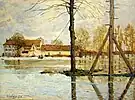 Alfred Sisley:Fähre zur Île de la Loge bei Flut