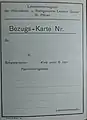 Lebensmittelbezugskarte L. Gasser St. Pölten
