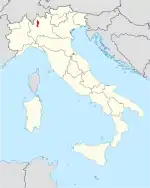 Lage innerhalb Italiens
