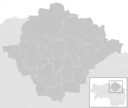 Lage der Gemeinde Bezirk Bruck-Mürzzuschlag   im Bezirk Bruck-Mürzzuschlag (anklickbare Karte)