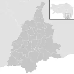 Lage der Gemeinde Bezirk Leibnitz   im Bezirk Leibnitz (anklickbare Karte)