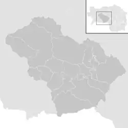 Lage der Gemeinde Bezirk Murtal   im Bezirk Murtal (anklickbare Karte)