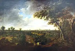 Blick von Lindenau nach Leipzig (Johann Alexander Thiele)