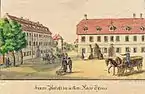 Das Äußere Peterstor von der Stadt aus
