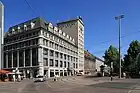 Königsbau an der Ecke Grimmaische Straße (links) / Goethestraße (rechts) (2015)