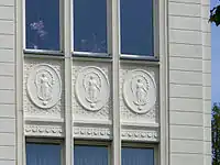 Fassadendetail in derAugust-Bebel-Straße