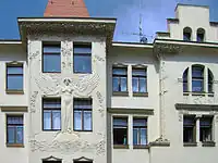 Jugendstilfassade in der Arndtstraße