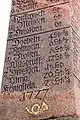 Distanzsäule von 1727 (Rochlitzer Porphyr)