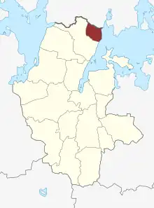 Lage des Gershøj Sogn in der Lejre Kommune