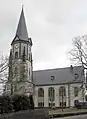 Lengefeld: Nordwestseite der Kirche zum Heiligen Kreuz